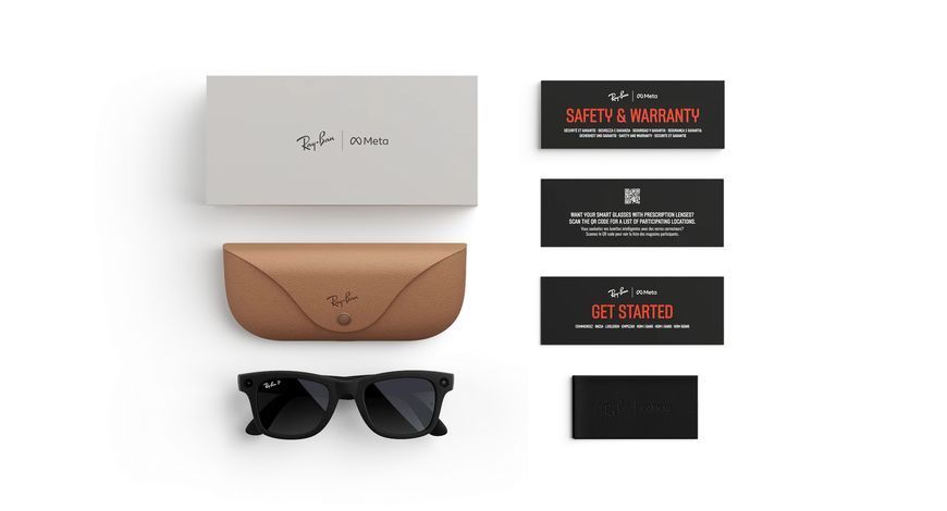 Смарт-окуляри Ray-Ban Meta Wayfarer Gen 2 Standard Matte Black Frame / Gradient Graphite Lenses G0001-2 фото