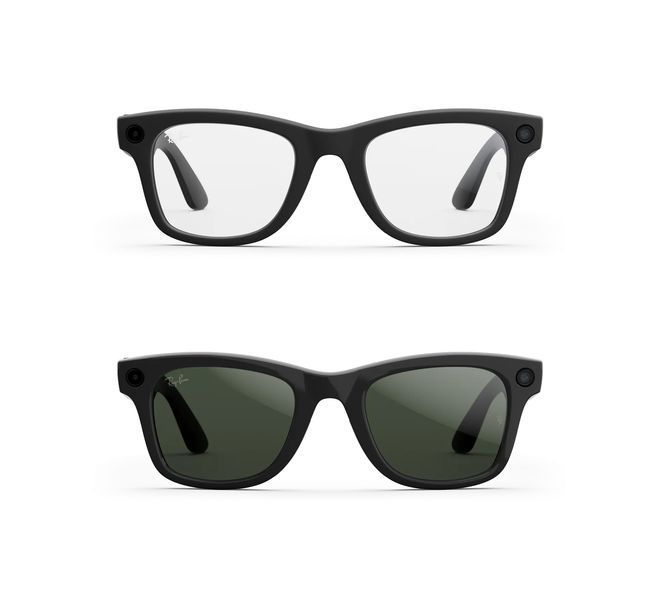 Смарт-окуляри Ray-Ban Meta Wayfarer Gen 2 Large Shiny Black Frame / Clear to Graphite Green Transitions Lenses G0001-3L фото