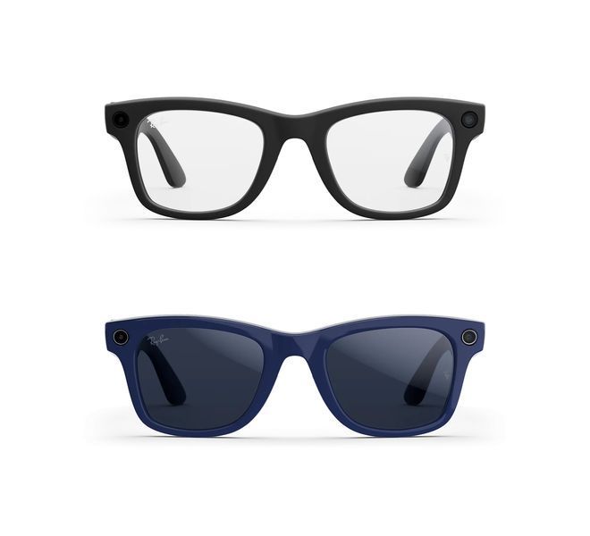 Смарт-окуляри Ray-Ban Meta Wayfarer Gen 2 Large Shiny Cosmic Blue Frame / Clear to Sapphire Transitions Lenses G0001-5L фото