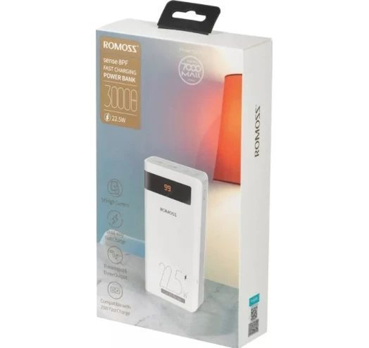 Внешний аккумулятор Romoss Sense 8PF 30000mAh White  G0119 фото